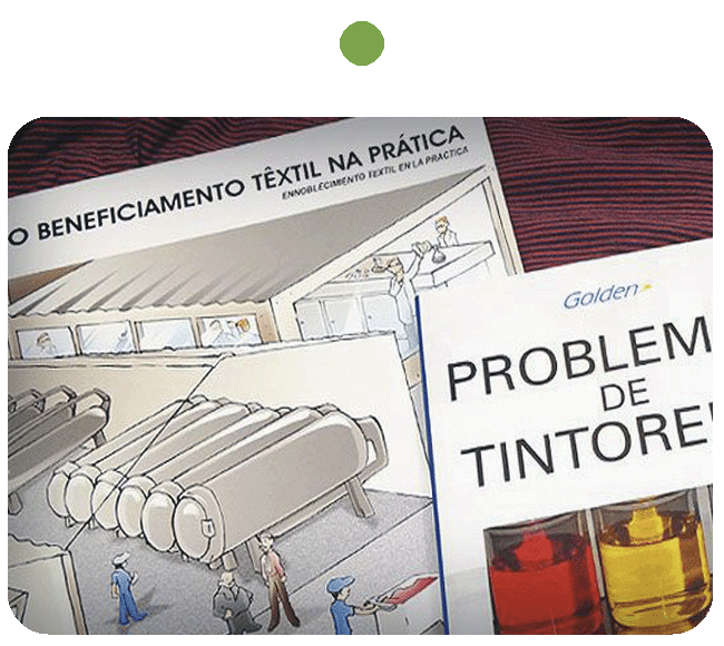 2005  The books "Beneficiamento Têxtil na Prática" and "Problemas de Tintorería" were released.